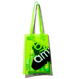 PVC tote bag | clear green