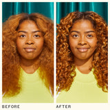 before and after using the kure bond repair conditioner | amika