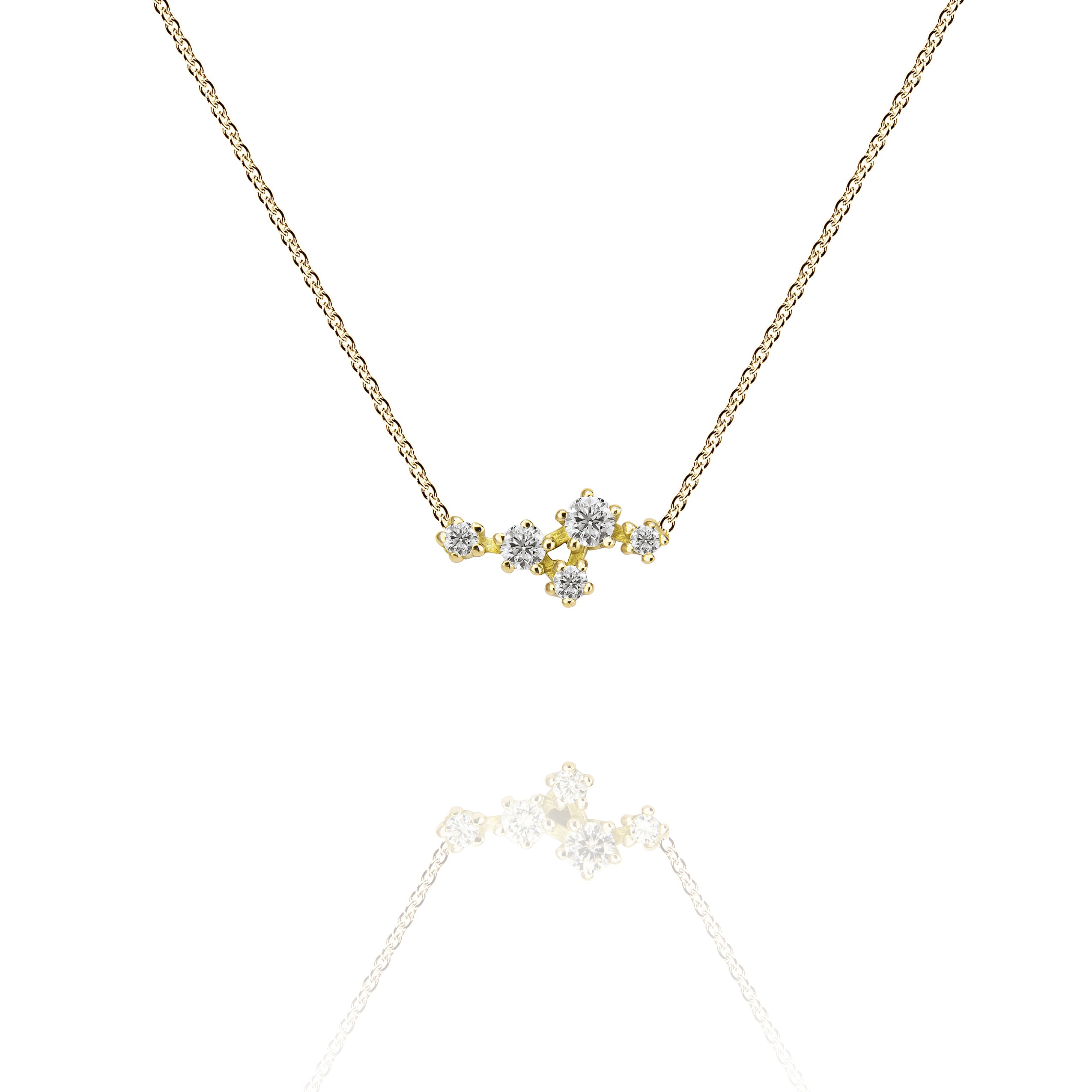 Sparkle Anhänger "medium" in 585/- Gold mit Brillanten