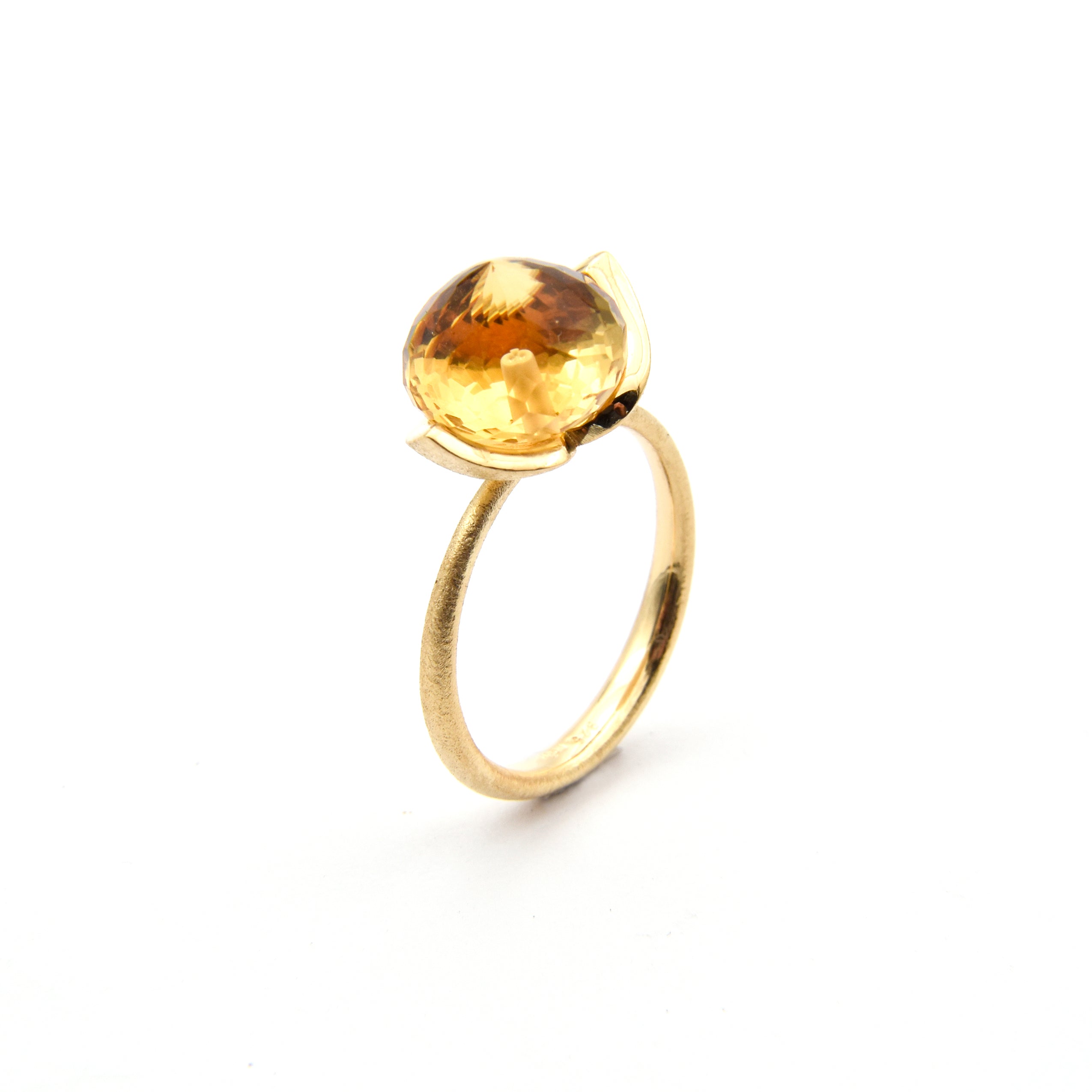 Dolce Ring "medium" mit Champagnerquarz 925/-