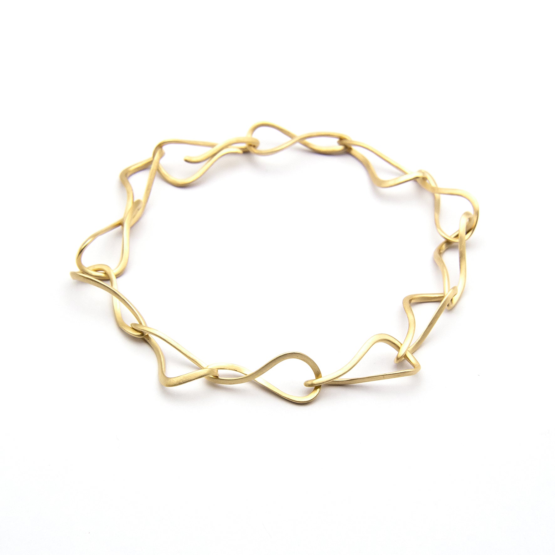 Cascade bracelet "move" in 585 gold