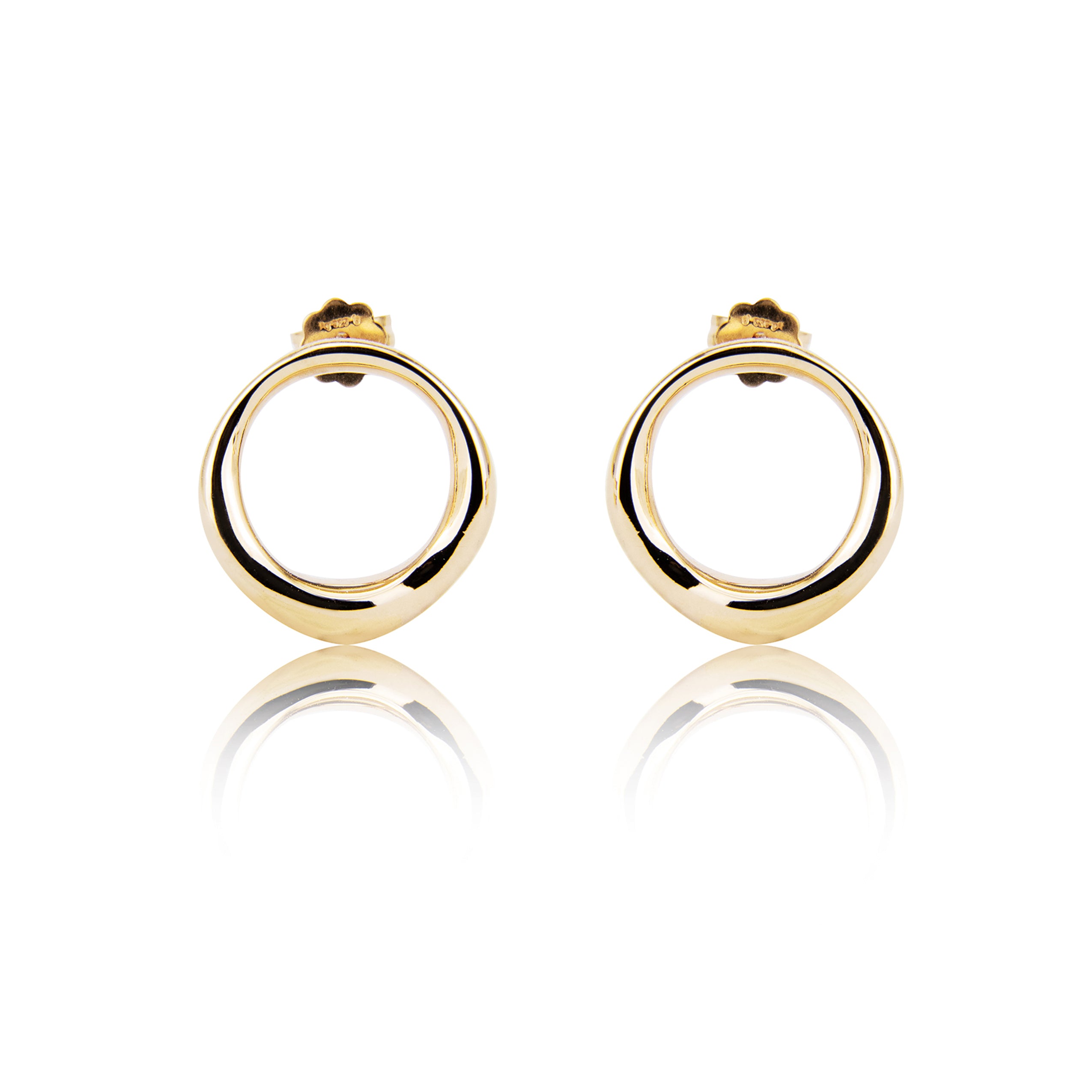 Closed earrings circle "medium" 925/-