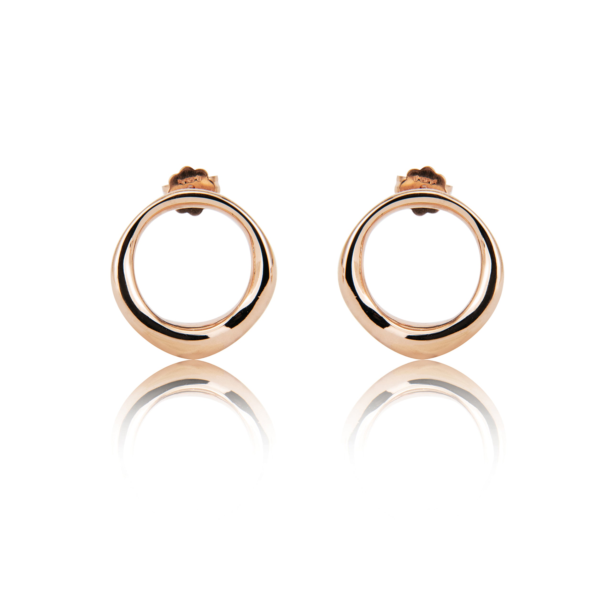 Closed earrings circle "medium" 925/-